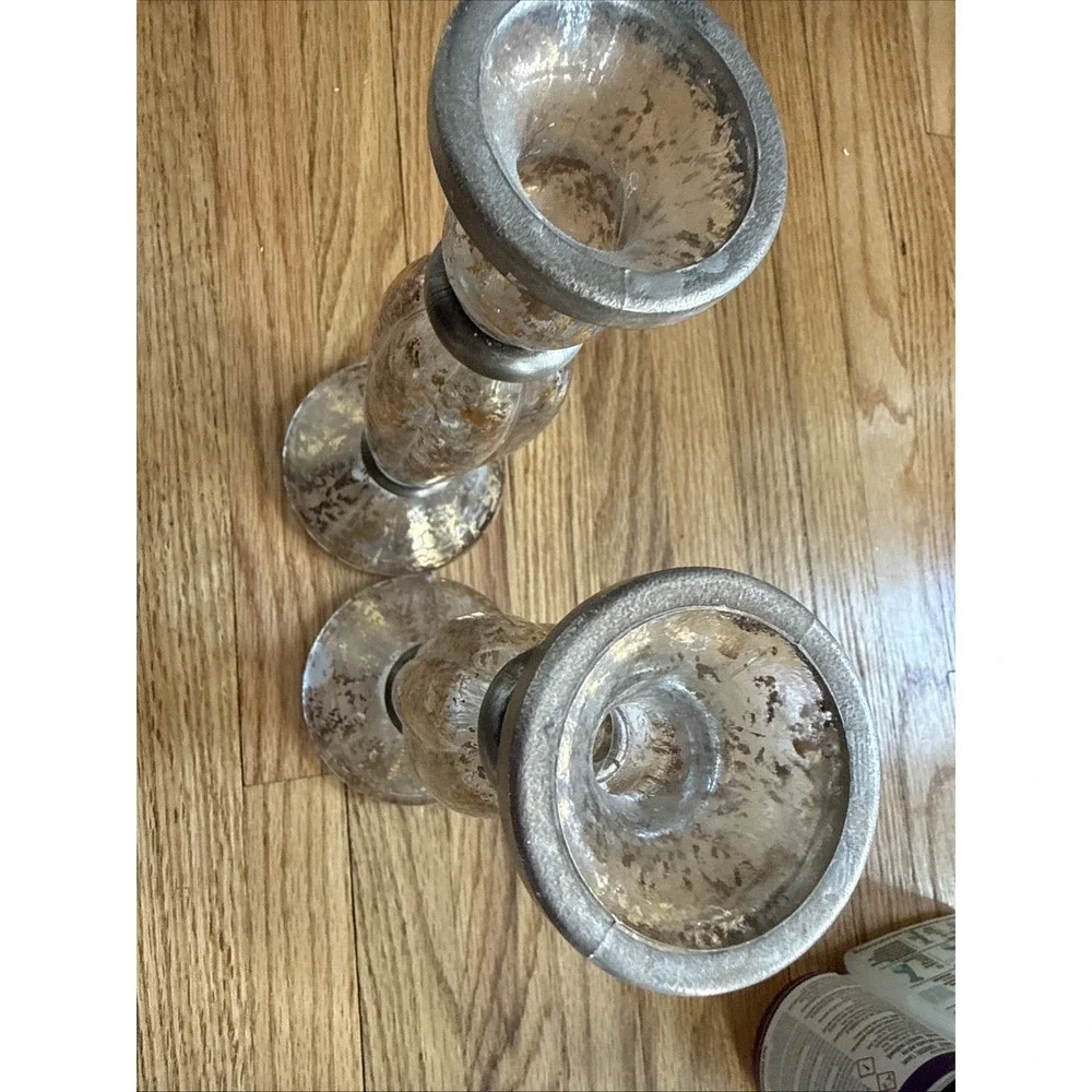 24 Carat Gold hand painted Clear Glass 9.5